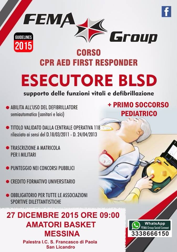 Corso Defibrillatore Amatori Messina