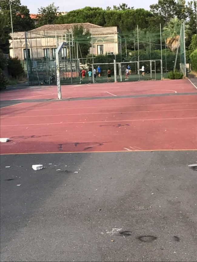 Il playground "Falcone-Borsellino" di Mascalucia