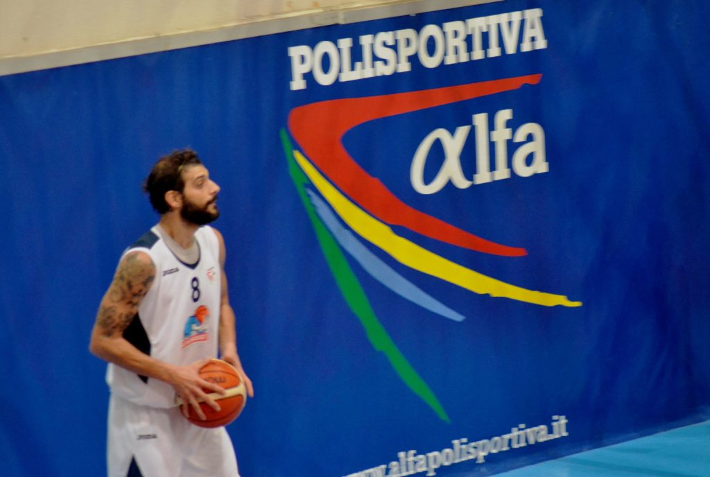 Marco Consoli play dell'Alfa Basket Catania